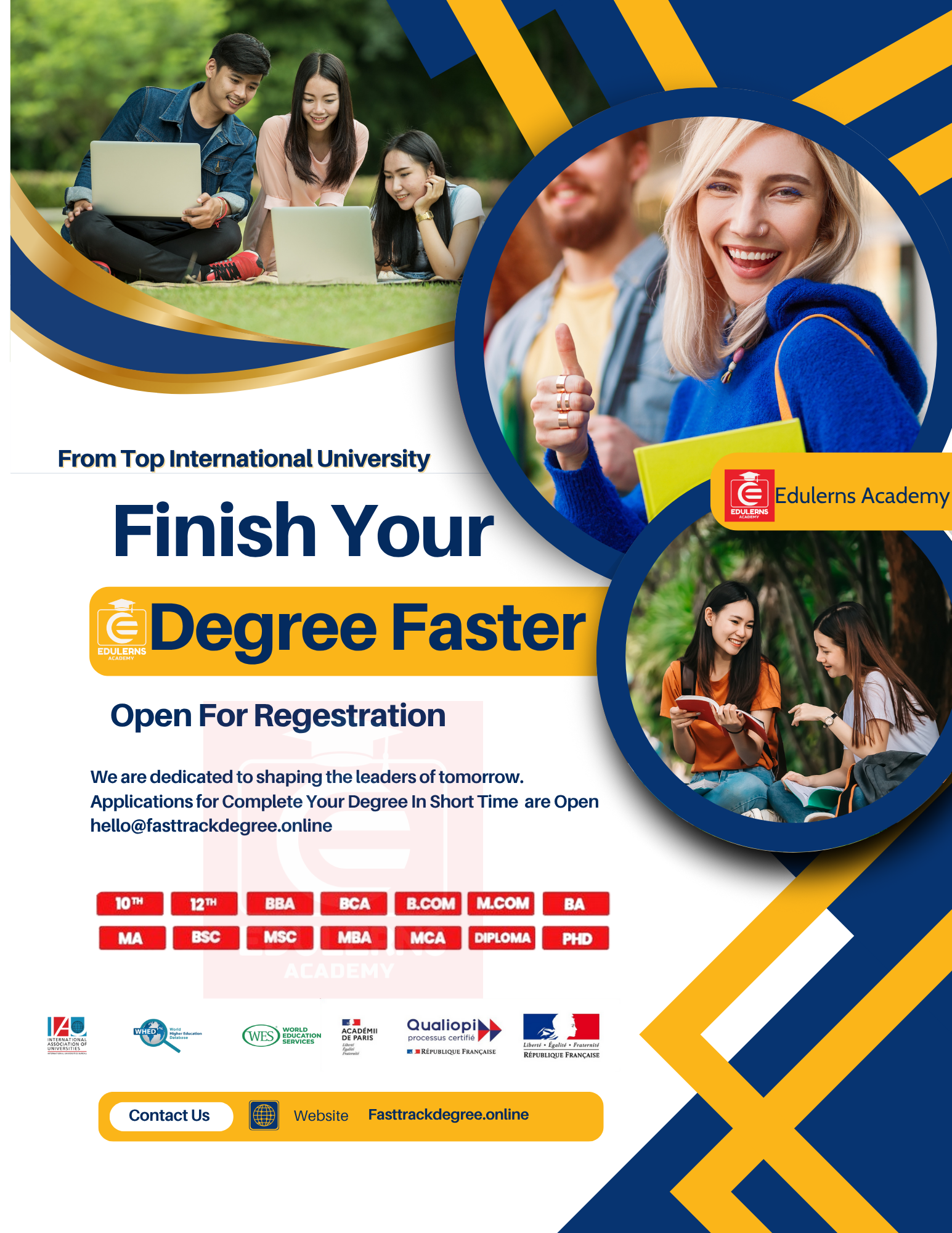 Fast-track your future with flexible online programs